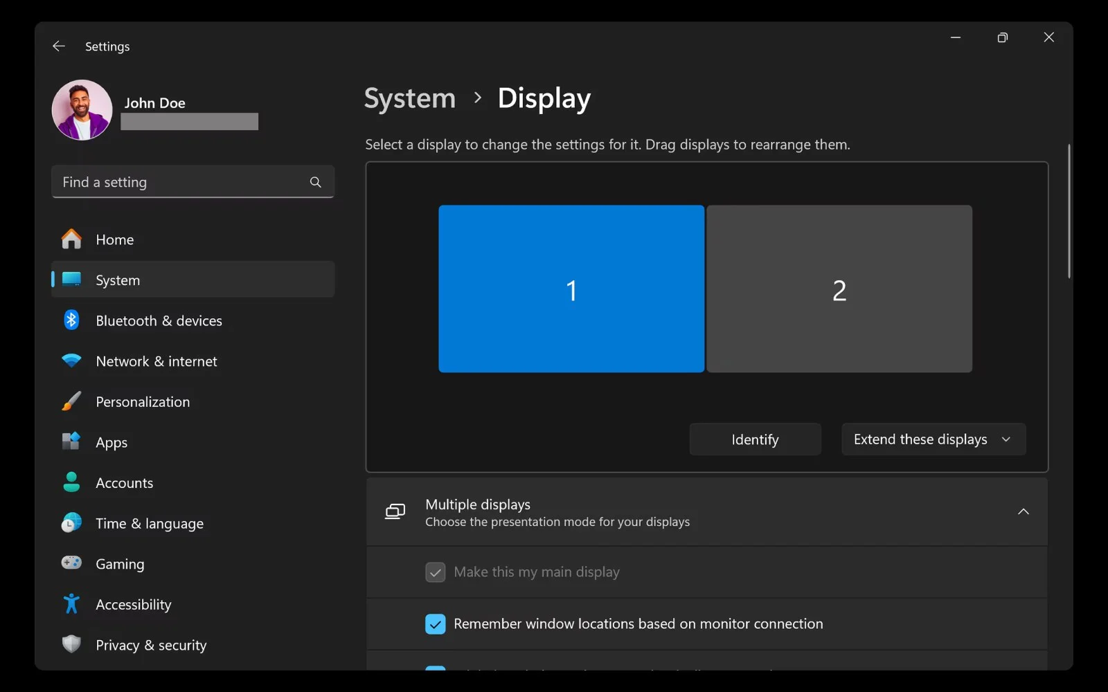 configurer les paramètres d'affichage sous Windows configurer les paramètres d'affichage sous Windows