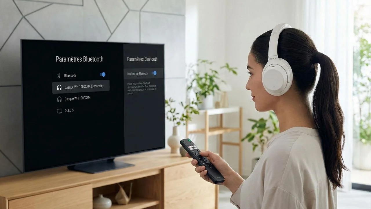 connexion d’un casque bluetooth